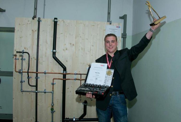 Auszeichnungen Stefan - 1. Platz beim Bundeslehrlingswettbewerb 2013 in Wien